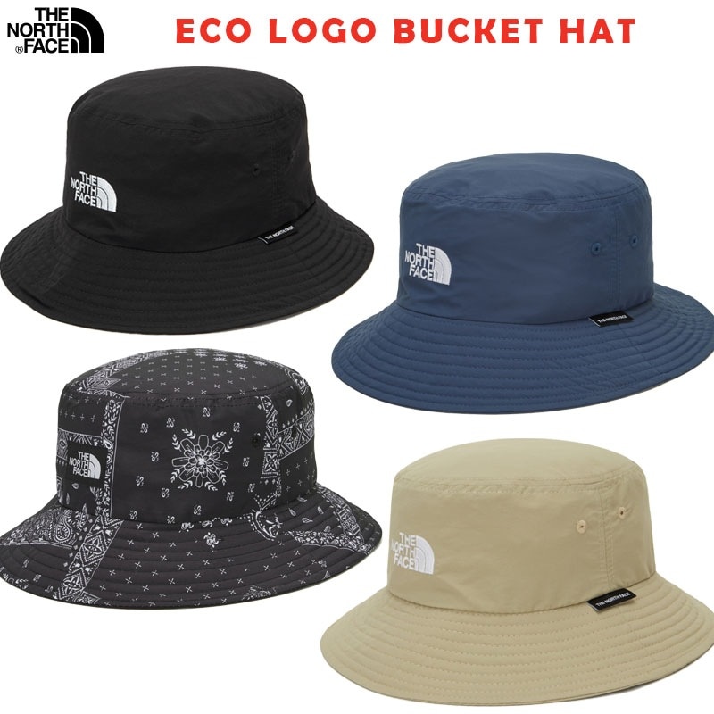韓国正規品保証 関税負担なし NE3HN54A ECO LOGO BUCKET HATデイリー 基本 着装 男子 女子 人気 韓国 ファッション 男女共用 アウトドア
