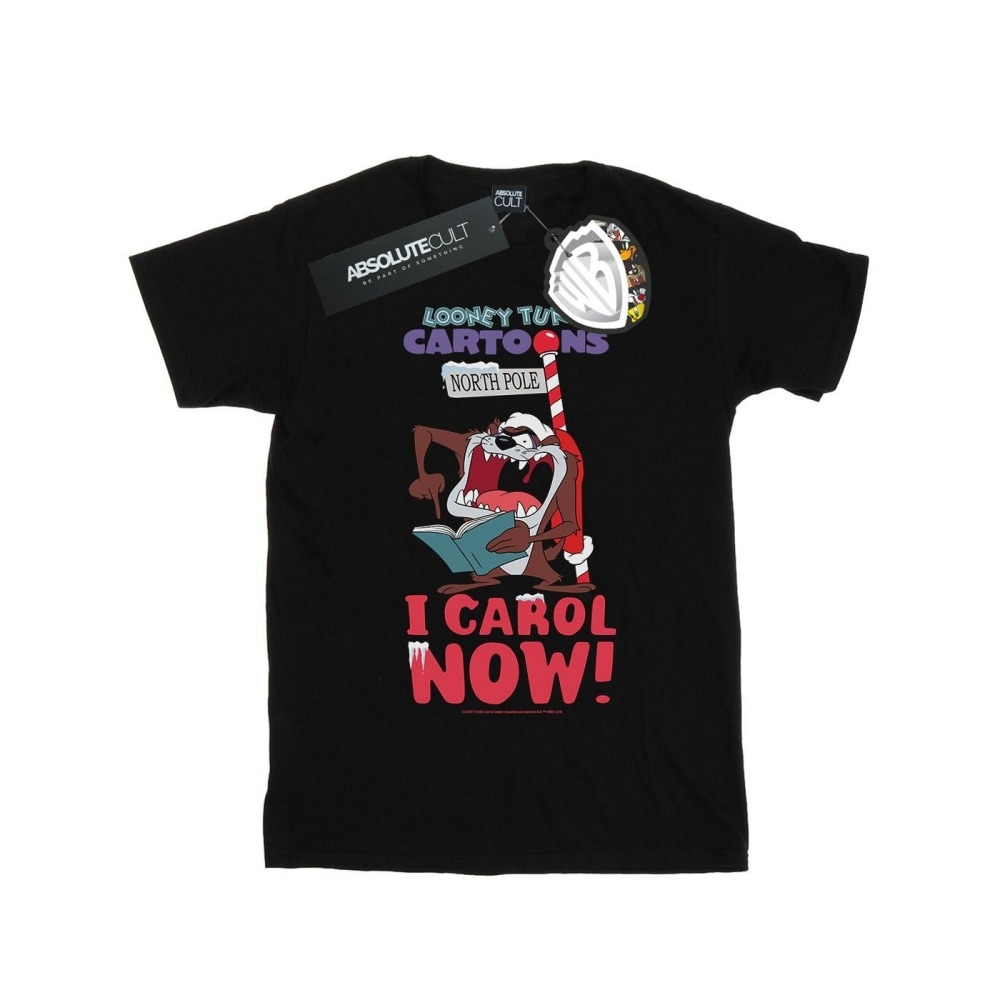(英国より直送) ルーニー・テューンズメンズ Taz I Carol Now Tシャツ