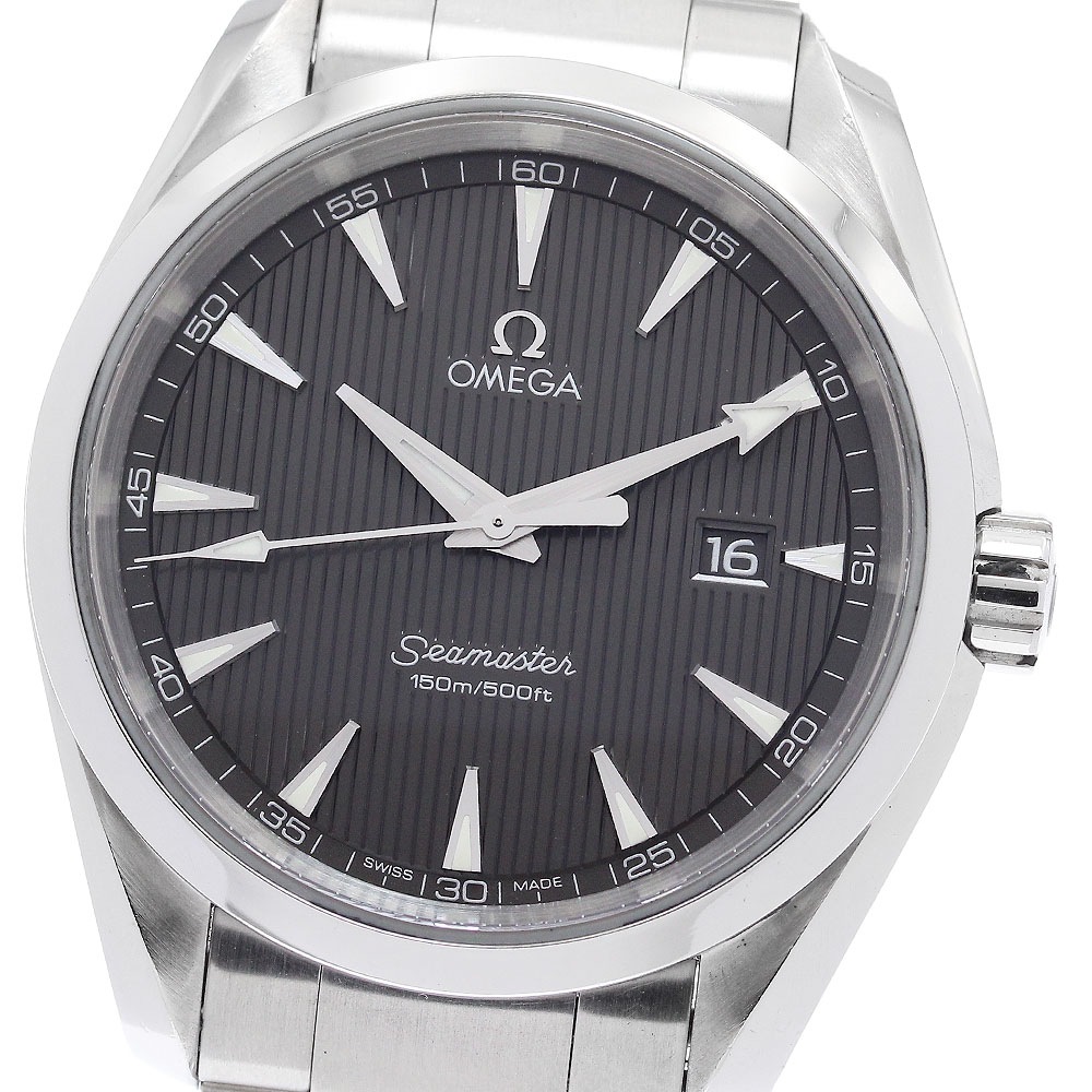 オメガ OMEGA 231.10.39.61.06.001 シーマスター アクアテラ デイト クォーツ メンズ 保証書付き_873085【中古】