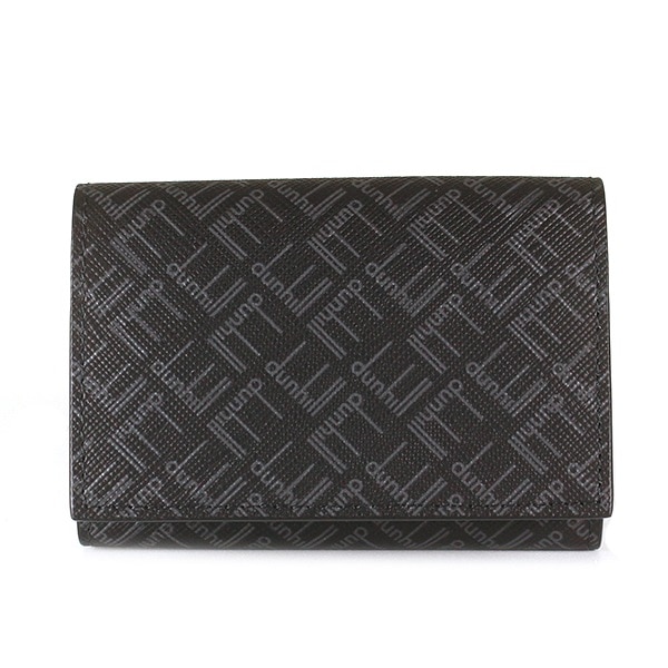 dunhill 21R2178LT001 ダンヒル シグネチャー 6連キーケース コットンキャンバス/ カーフスキンレザー ブラック/シルバー