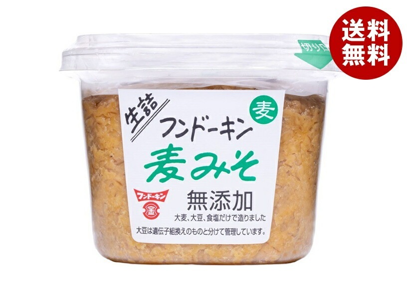 フンドーキン 生詰 麦みそ 無添加 500g×6個入×(2ケース)