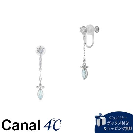 4cc520592 カナルヨンドシー Canal 4℃ カナル4℃ イヤリング シルバー 揺れる キュービックジルコニア レディース