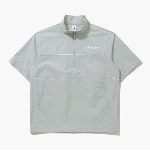 ウインドブレーカー TQT QQ223LJK52-WKK シーフレックス スタンドネック 半袖アノラック ジャケット / WHITE KHAKI