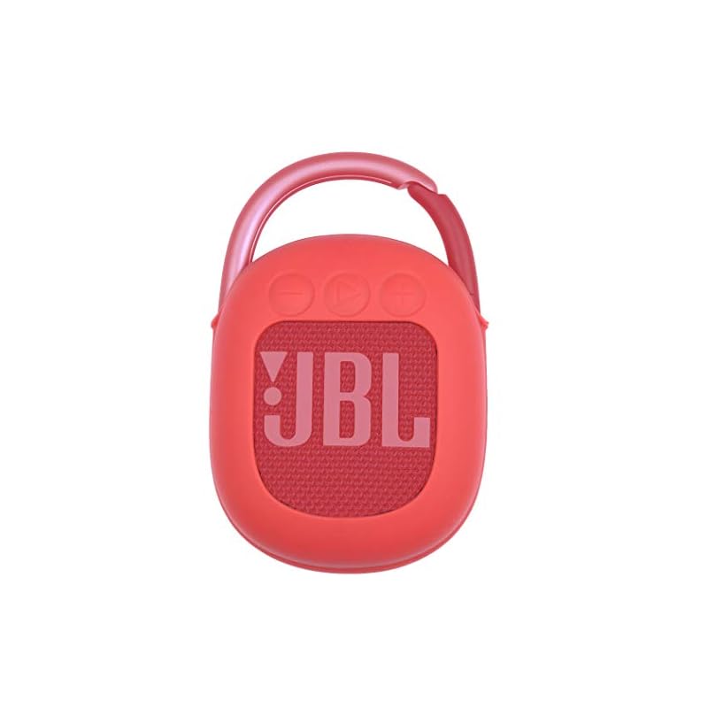 JBL CLIP4 Bluetooth ポータブルスピーカー 専用保護収納シリコンケース- Aenllosi (レッド)