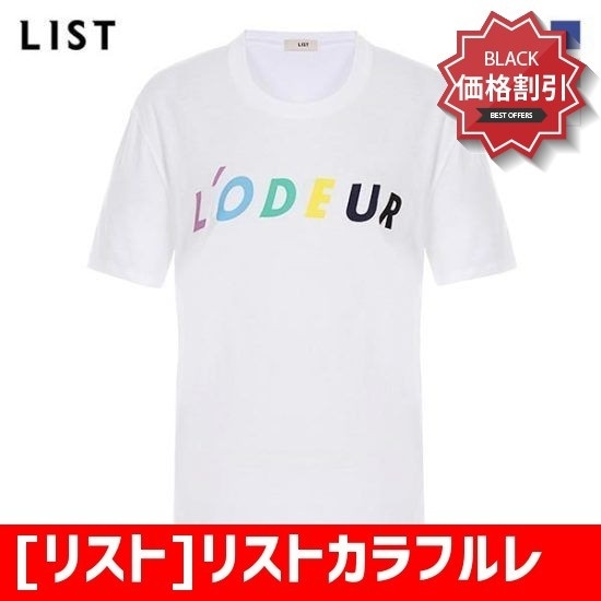 [リスト]リストカラフルレタリングプリントシャツTSJTSH20030 ティーシャツ / ソリッド/無知ティーシャツ / 韓国ファッション