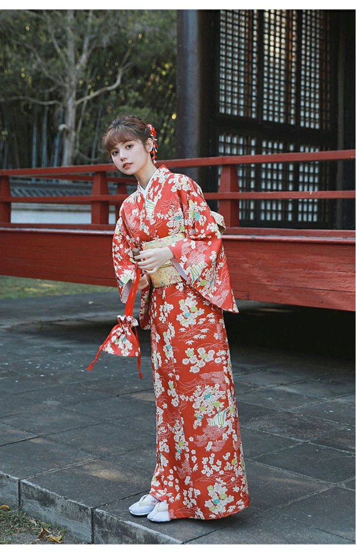 レッド 浴衣 セット レディース 浴衣セット 大人 着物 和服 コスプレ コスチューム 女性 高校生 花柄 ルームウェア 夏 女性 ゆかた 派手 可愛い おしゃれ きれいめ イベント 成人式 夏祭り