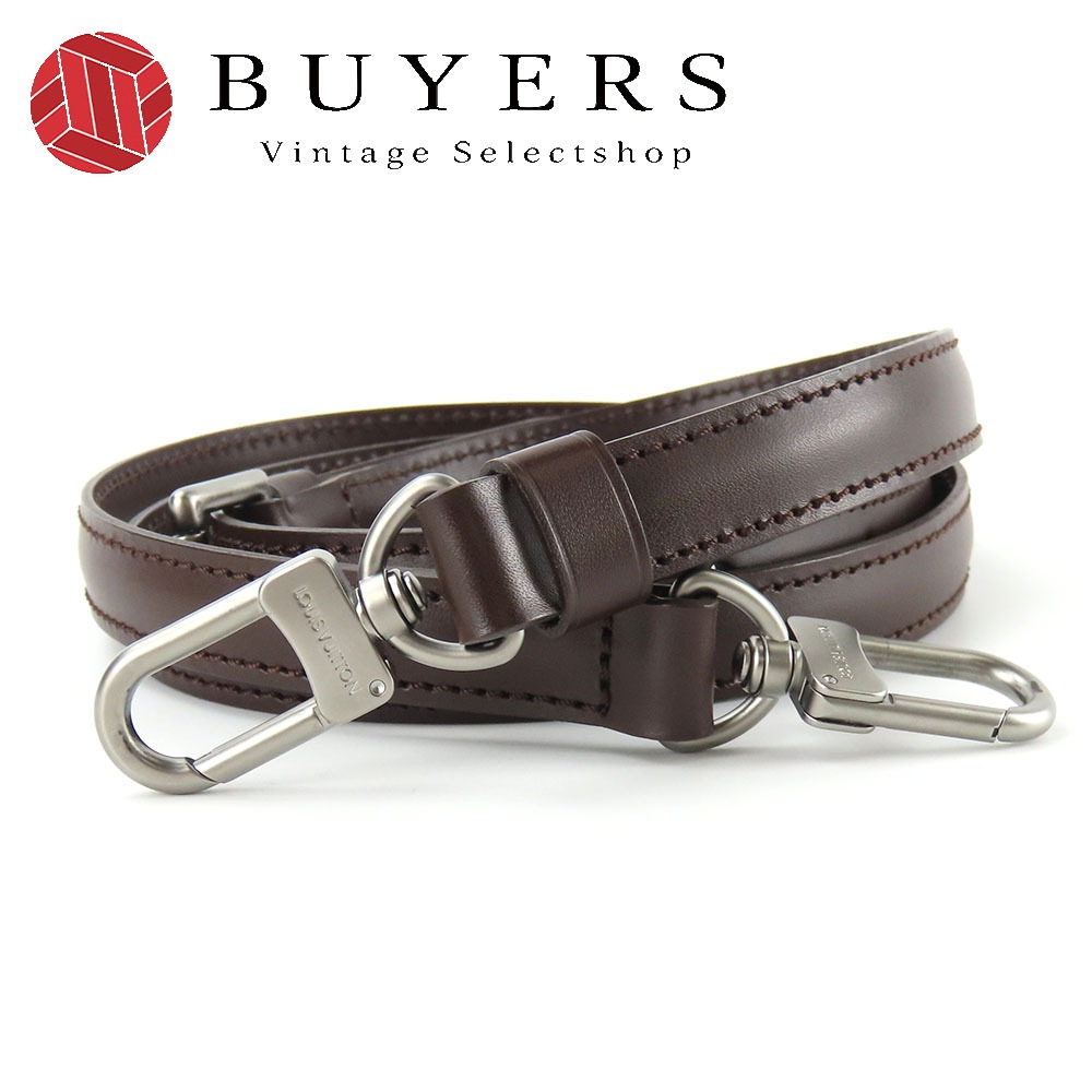 中古 ショルダーストラップ レザー ブラウン 調節可能 マットシルバー金具 レディース 女性 24,420円