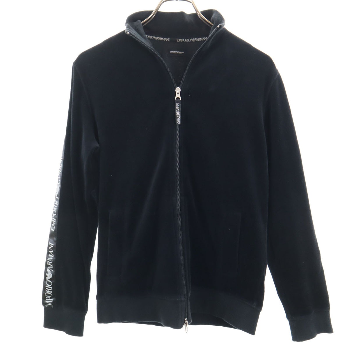 ベロア ジャケット S ブラック UNDER WEAR レディース 古着