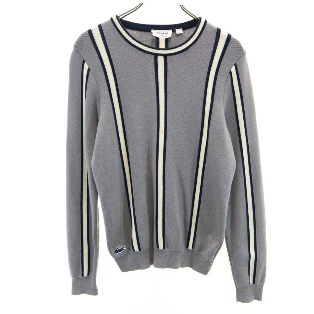 ウールブレンド フランス製 長袖 セーター XS グレー ニット メンズ