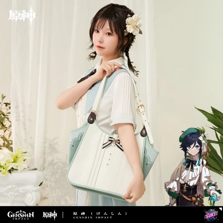 【プロ品質を極める!】原神 / ウェンティ / インプレッションシリーズ クロスボディバッグ / トートバッグ / Genshin Impact Venti トートバッグ コスプレ アニメグッズ 痛バ
