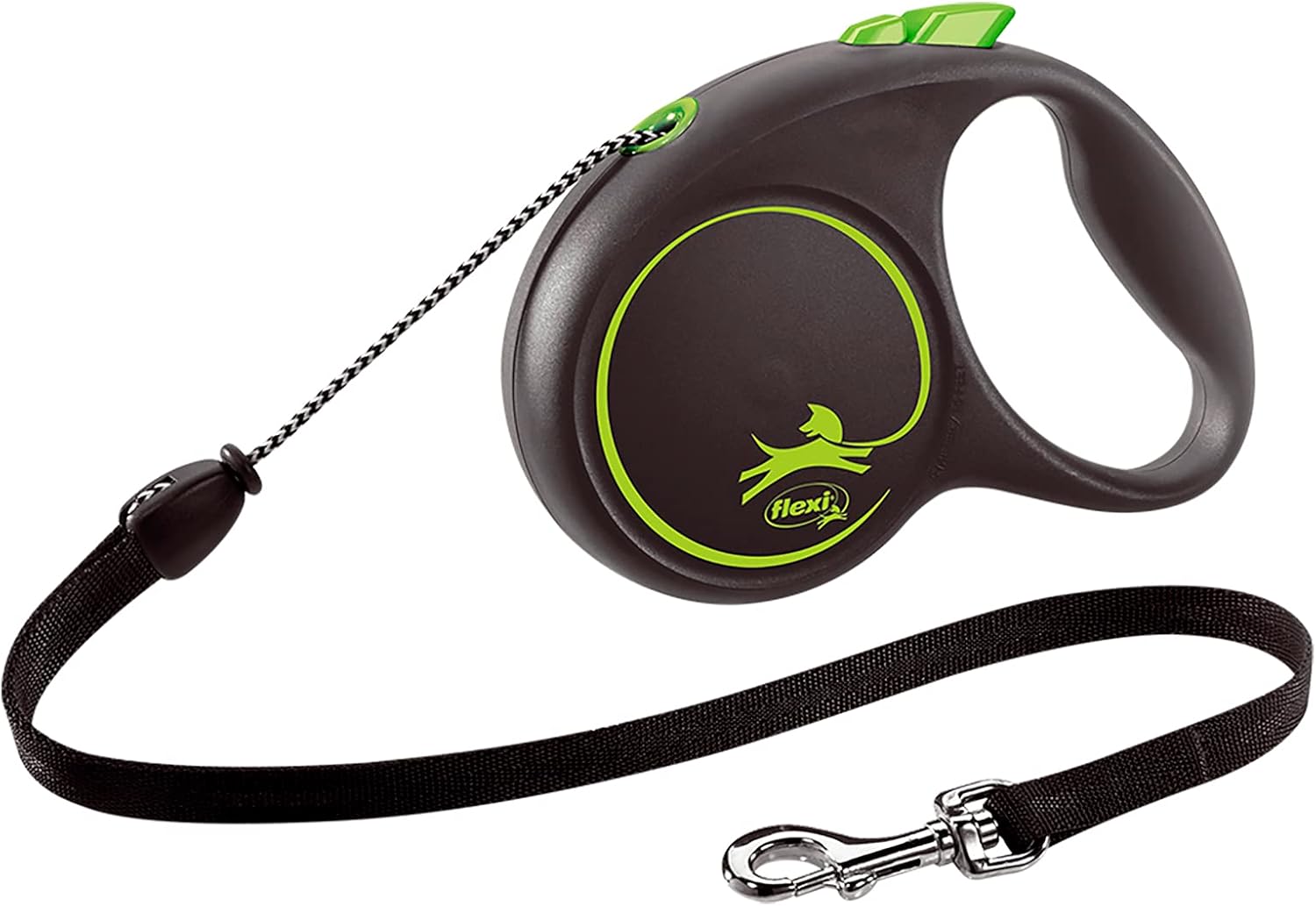 フレキシ flexi ブラックデザイン コード M 20kg未満 5m グリーン 犬用リード