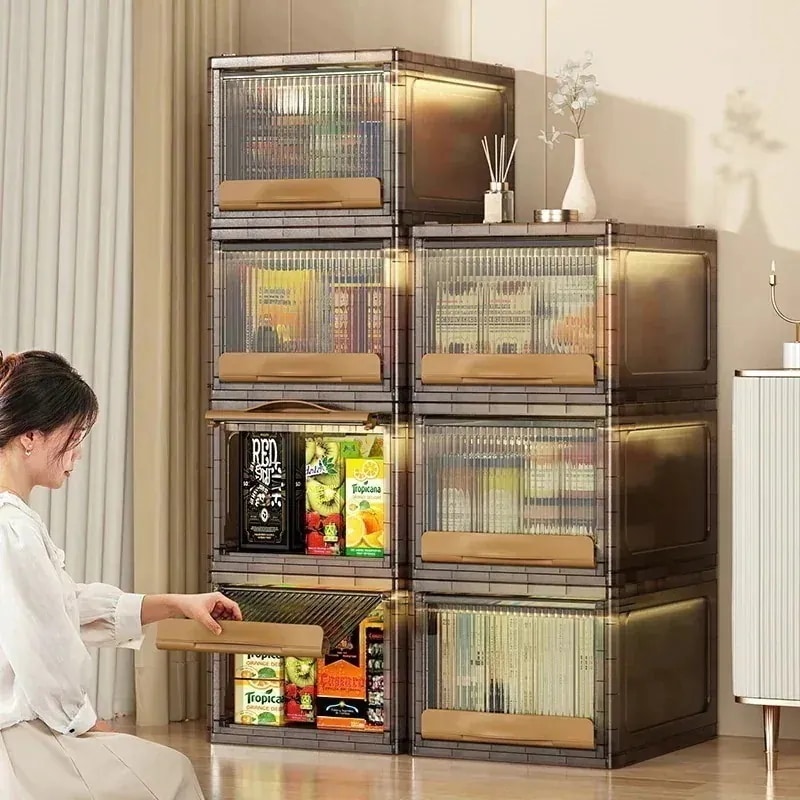 前横開き 大容量 新作セール 便利 おもちゃ箱 積み重ね 収納ボックス おやつ 書類 透明 おしゃれ 収納家具 整理収納 収納ケース 引き出し 衣類