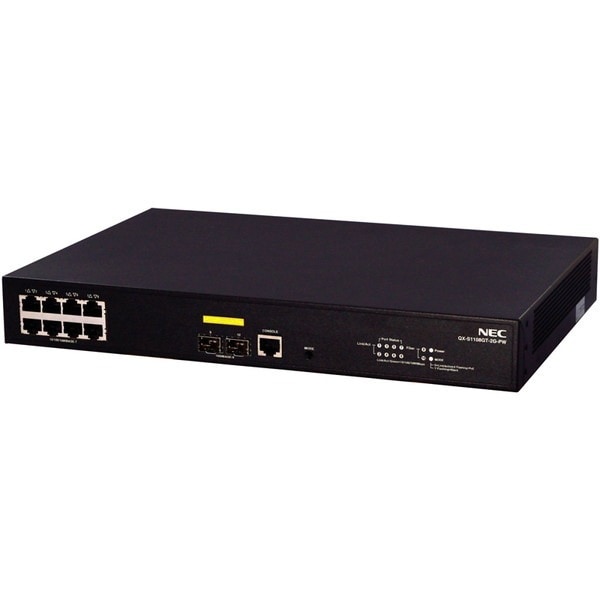 QX-S1108GT-2G-PW [1GbEベーシックPoE+レイヤ2スイッチ]