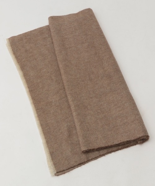 [最安値挑戦]ストール 2025 別注ヤク×アルパカシャンブレーストール「無地」 レディース