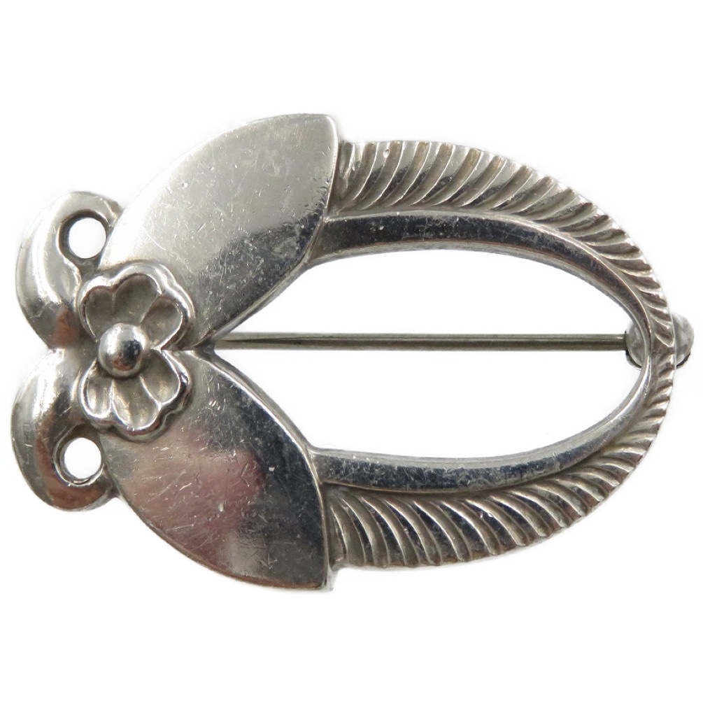 美品 ジョージジェンセン ブローチ シルバー925/シルバー925 シルバー 227刻印 0100【中古】Georg Jensen ユニセックス