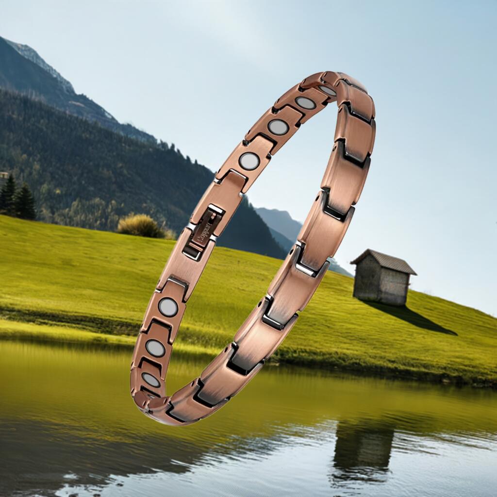 アンクレット 磁気 銅製ジュエリー 純銅磁気 エネルギーマグネット付き スレット 痩身 調節可能 健康エネルギー 高磁石 瞑想 ヨガ 銅ブレスレット ハンドメイド 手作り血行促進 疲労回復 痛み