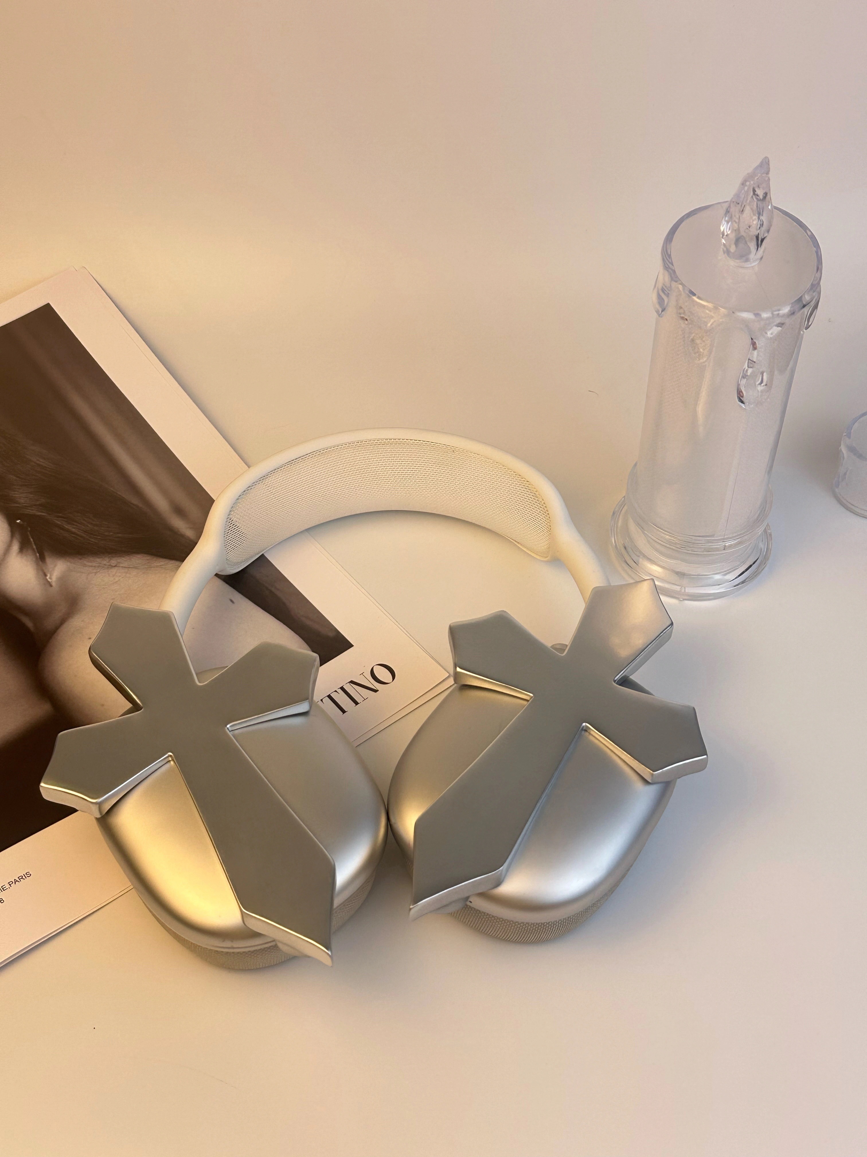 クロスリデンプション Airpodsmax ヘッドフォンケース保護ケースヘッドフォン保護ケース装飾写真ゲームアニメゴシックスタイルアクセサリー 3d 印刷クリエイティブ Apm ヘッドフォンケース 3