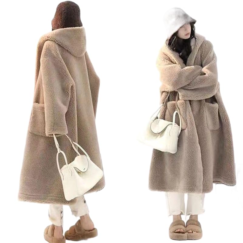 【2025 新スタイル】厚手ミンクファーコート ラムウール ウールコート レディース もこもこあったか 防風ジャケット大きいサイズ オシャレ 軽量 通気性 厚みのあるミンクコート ジャケット フード付