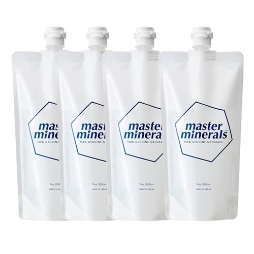 4個セット マスターミネラル 原液 500mlパウチ 希釈用 詰め替え 無添加 洗剤 洗浄剤 完全無害　天然 ミネラル 洗剤