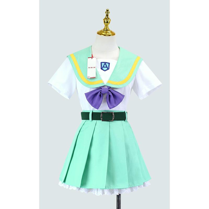 トロピカルジュプリキュア 涼村さんご 制服 刺繍ワッペン・パニエ付き コスプレ衣装 D4690