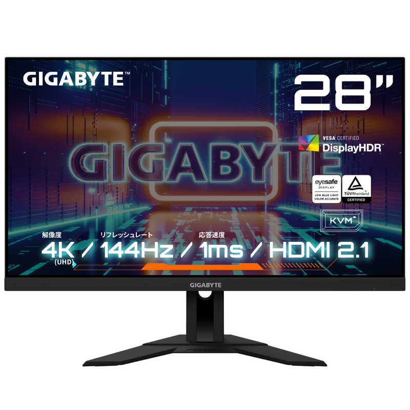 GIGABYTE　ゲーミングモニター 28型/ 4K(3840×2160)/ ワイド/ M28U　GIGABYTEM28U 38,870円
