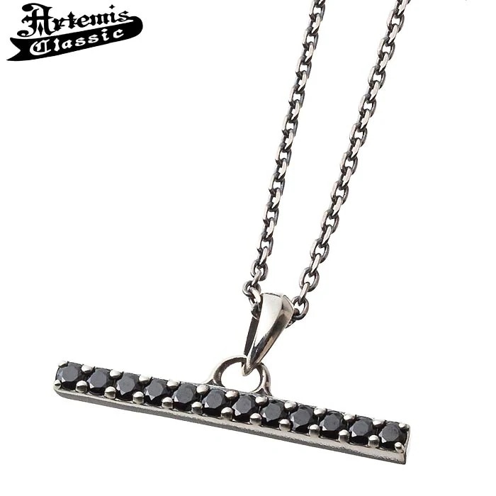 アルテミスクラシック Artemis Classic シルバー ネックレス スティック ブラックキュービック ACP0337 CN0069