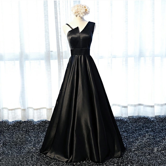 パーティードレス ロングドレス 演奏会 イブニングドレス 結婚式 カラードレス 二次会 フォーマルドレス 花嫁 コンサート aラインドレス ブライズメイドドレス 披露宴 大きいサイズ/小きいサイズ 黒