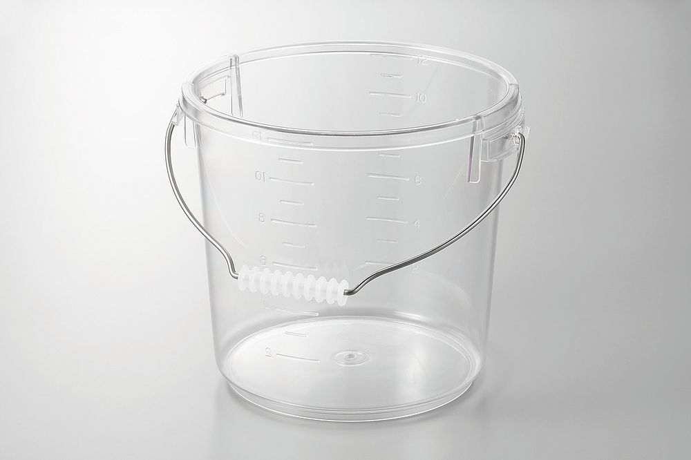 ポリカバケツ 12.7L 本体（蓋別売） PO-15A（透明）