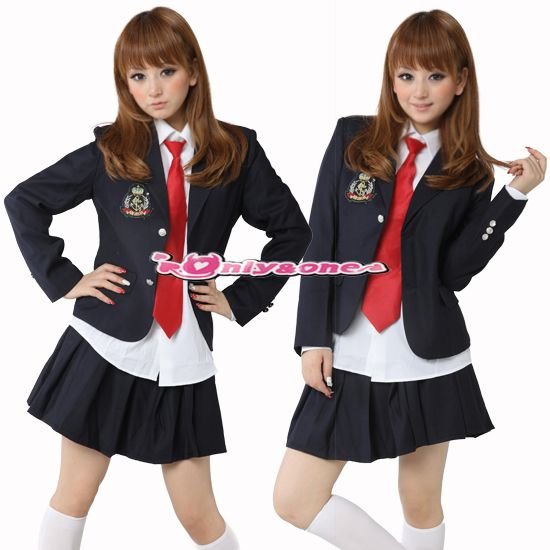 573ブレザー制服コスプレ コスチューム セーラー服 女子高生 チェックスカート(srf)