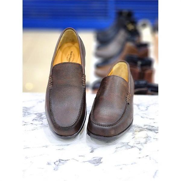 セーブゾーン05男性天然ツートンレザーローファー3P508（S9637390）