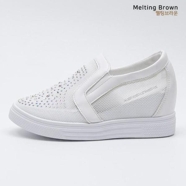 女性用厚底スニーカー メッシュスリッポン JB8 4,877円