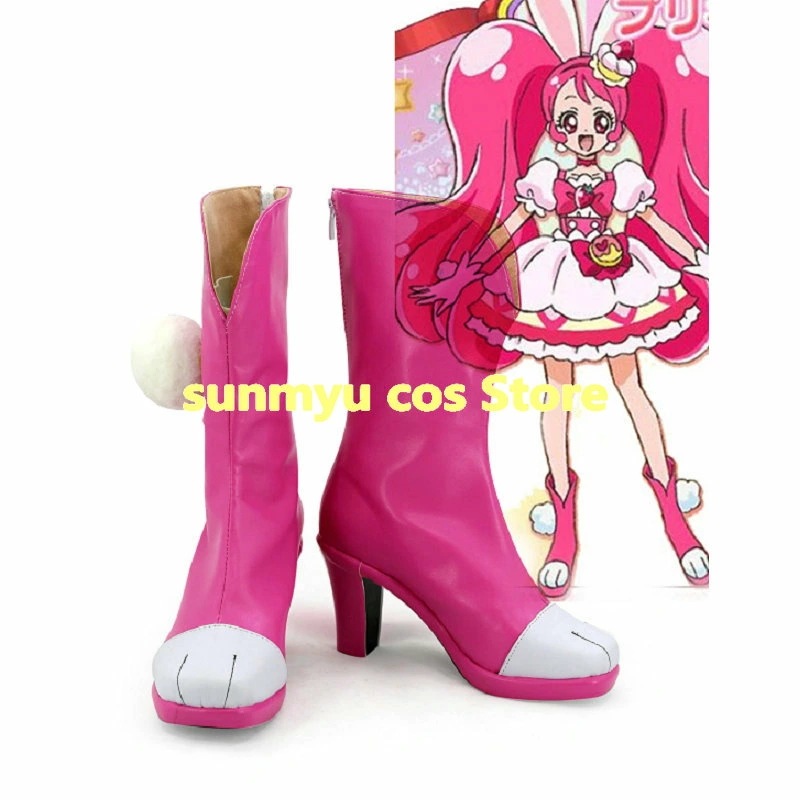 キラキラ プリキュアアラモード　A La Mode　宇佐美いちか キュアホイップ コスプレ靴 ブーツ