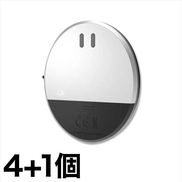 振動式防犯アラーム 4+1個 防犯 警報機 電池式