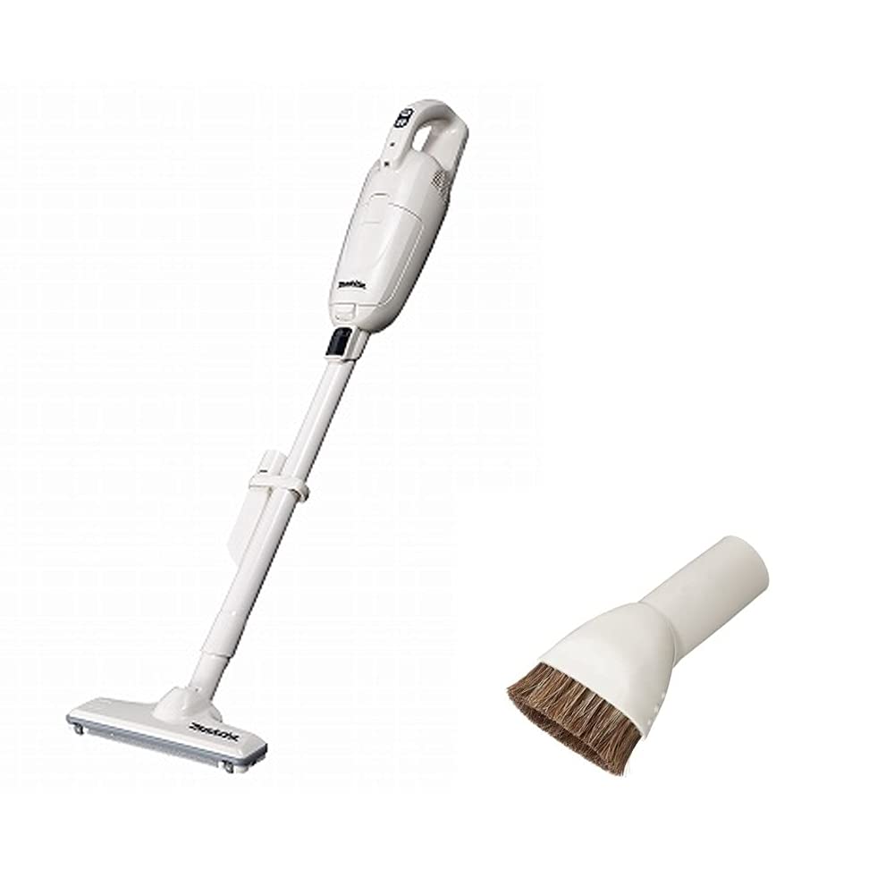 マキタ内蔵バッテリ用 充電式クリーナー CL115FDW＋ラウンドブラシセット（アイボリー） SHIBASHO 国内正規品