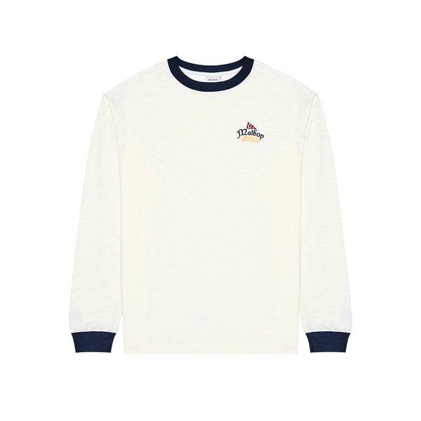 [말본 공식] [Golf & Yacht Club] ポート ラウンド 長袖Tシャツ CREAM (MAN)