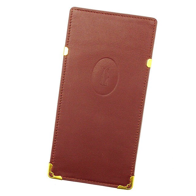 メガネケース サングラスケース マストライン ボルドー ゴールド 中古 17,389円