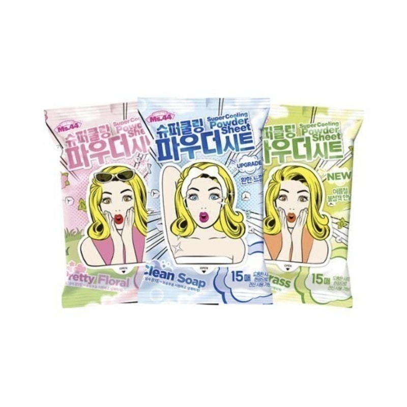 スーパークーリングパウダーシート デオドラントクリーンソップ 15枚 4個 4,785円