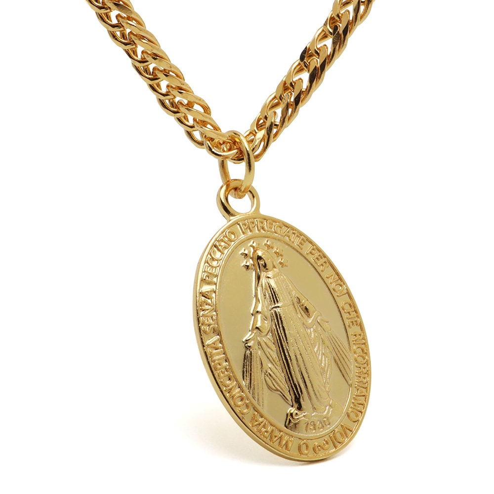 シルバー925 不思議のメダイネックレス [nc107-cn004-n514-g-3mm]