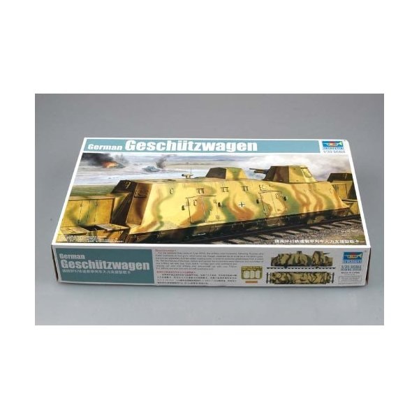 Trumpeter 1/35 WWII German Army Geschutzwagen Cannon Rail Car 並行輸入品