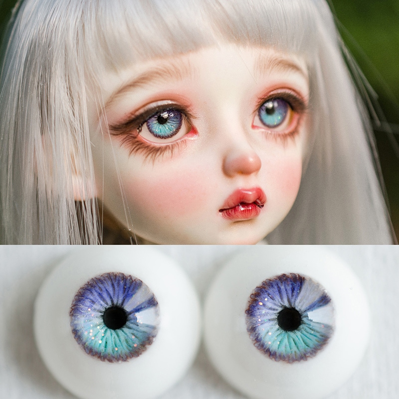 BJD ドール用レジンアイ 花 12/14/16/18mm SD/MSD/幼SD人形用アイ