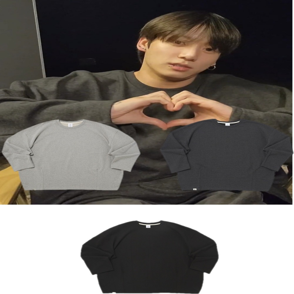 BTS ジョングク着用/HEAVY-TERRY BALLOON SWEAT BOX TEE /ユニセックス