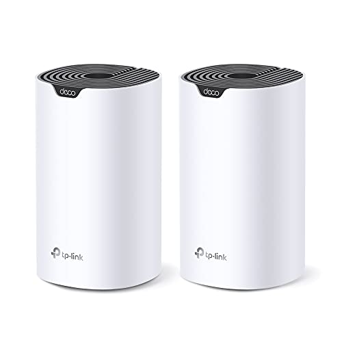 メッシュ Wi-Fi システム 無線LAN AC1900 1300+600Mbps WiFi ルーター デュアルバンド 中継器 Deco S7/A 2ユニット ホワイト