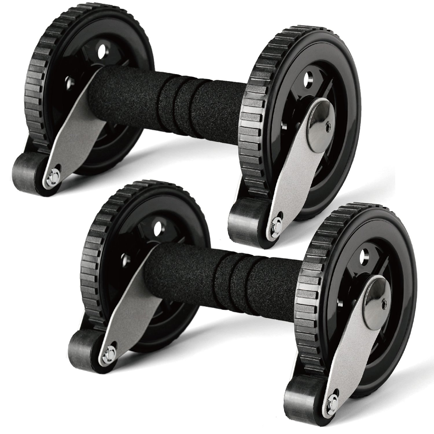 La-VIE(ラヴィ) Wモンスターマンローラー 両手用2個セット 胸筋ローラー ストッパー付き 3B-4006 【メーカー純正品】