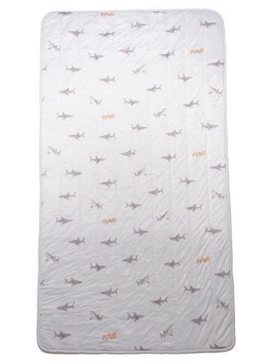 [ジェラート ピケ] SLEEP【COOL】 シャーク柄 接触冷感敷きパッド(シングル) PSGG232812 レディース BLU S