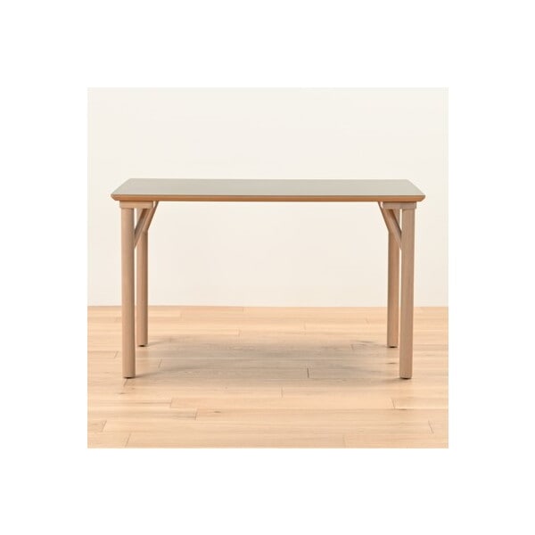 光製作所 アリカ ダイニングテーブル120 メラミン天板GRY ウッド脚 メーカー直送