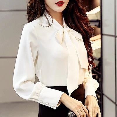 カットソー トップス シャツ レディース 長袖 シフォンブラウス フォーマル トップス 大きいサイズ30%までに制限