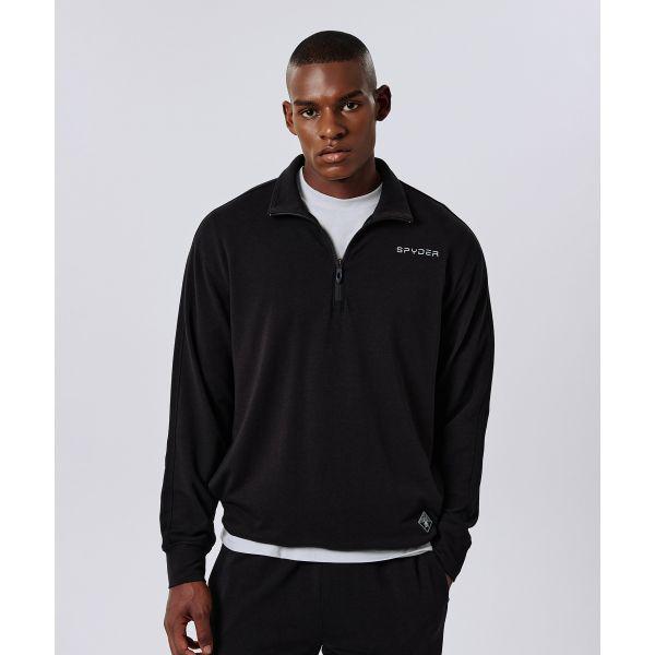 男性ZENモーダルハーフジップSPJFCNRL314MBLK 660058