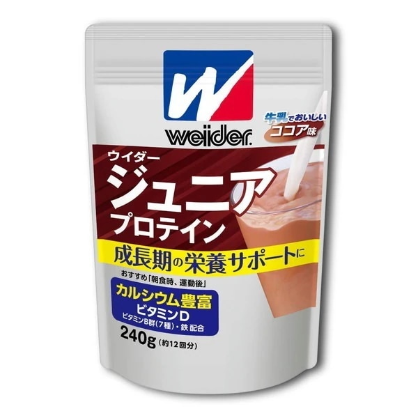 ウイダー ジュニアプロテイン ココア味 240g