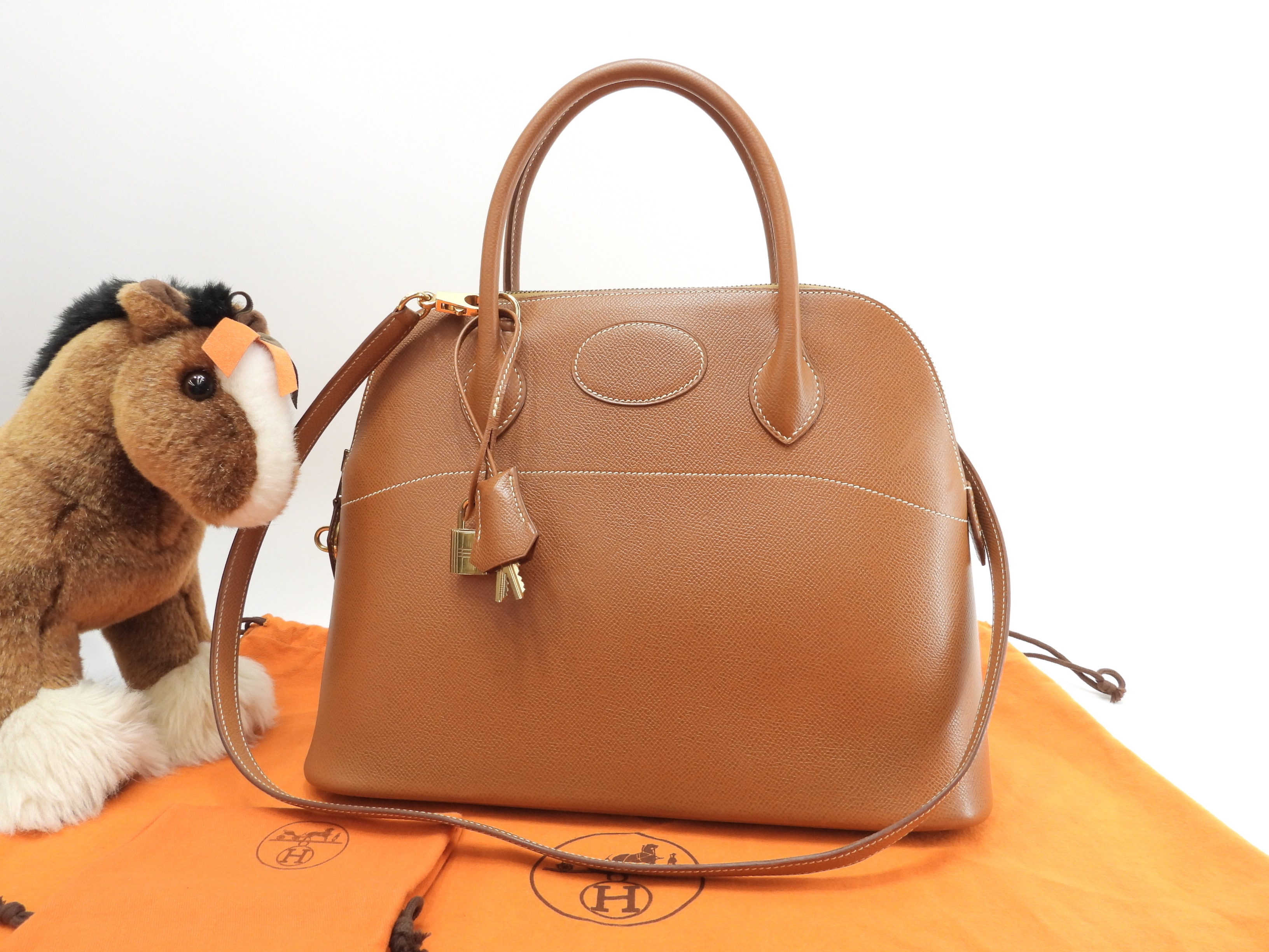 ボリード31 クシュベル/ゴールド ゴールド金具 s付ハンドバッグ@Y