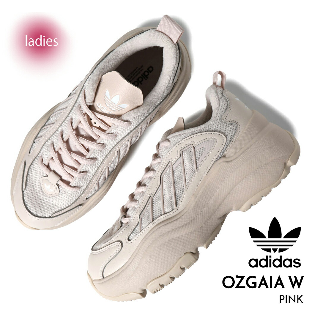 adidas アディダス オズガイア ウィメンズ スニーカー OZGAIA W PINK ( 厚底 ピンク ベージュ レディース ランニング IG6049 )
